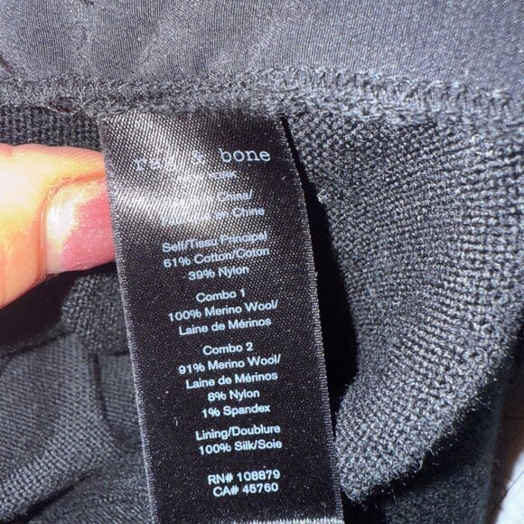 Rag & Bone Womens Black Lace Sleeve Pullover Sweater Size S - Picture 7 of 7